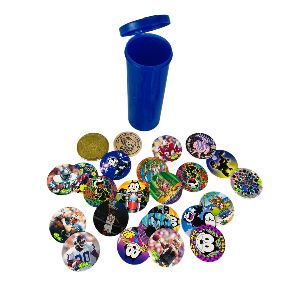 POGS Slammers Zogs 90s Jordan Farve Felix Brass Heavy Metal Lot Bundle of 20+